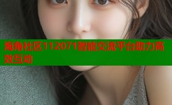 海角社区112071智能交流平台助力高效互动