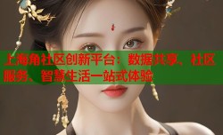 上海角社区创新平台：数据共享、社区服务、智慧生活一站式体验