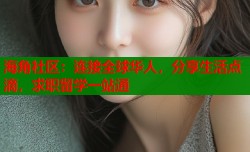 海角社区：连接全球华人，分享生活点滴，求职留学一站通