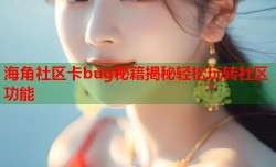海角社区卡bug秘籍揭秘轻松玩转社区功能