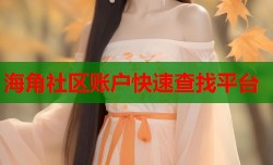 海角社区账户快速查找平台