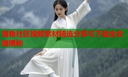 海角社区视频素材精选分享与下载全攻略揭秘