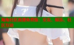 海角社区直播免费版：交友、娱乐、社区互动