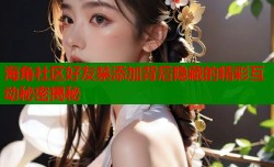 海角社区好友禁添加背后隐藏的精彩互动秘密揭秘