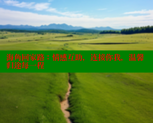 海角回家路：情感互助，连接你我，温馨归途每一程 海角社区APP 第2张