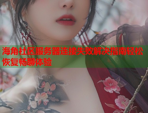 海角社区服务器连接失败解决指南轻松恢复畅聊体验  第1张