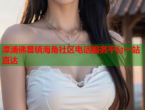 漳浦佛昙镇海角社区电话服务平台一站直达  第1张