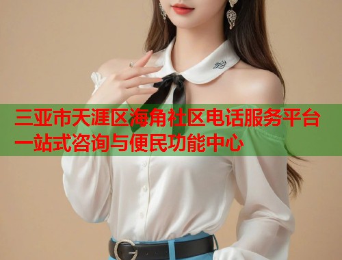 三亚市天涯区海角社区电话服务平台 一站式咨询与便民功能中心  第1张
